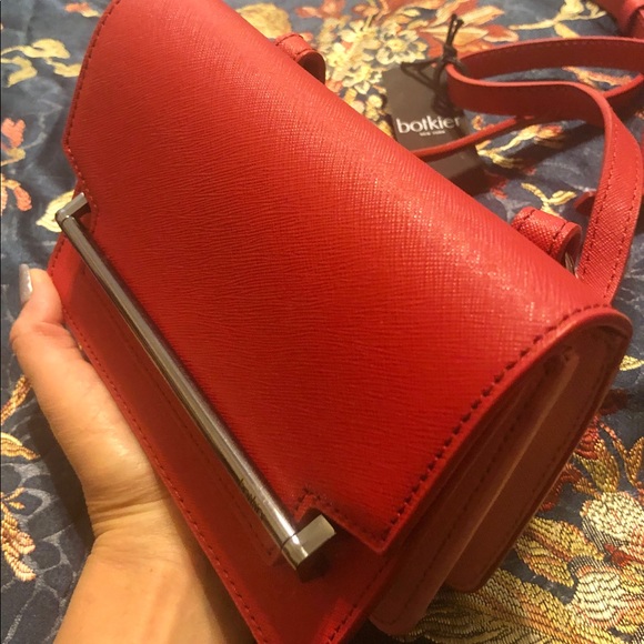 Botkier Lennox Mini Bag Crossbody Bag Pepper Red - Picture 5 of 8